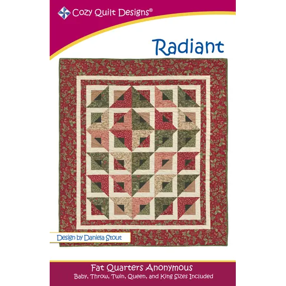 Radiant Pattern by Cozy Quilt Designs - Image of Pattern Cover