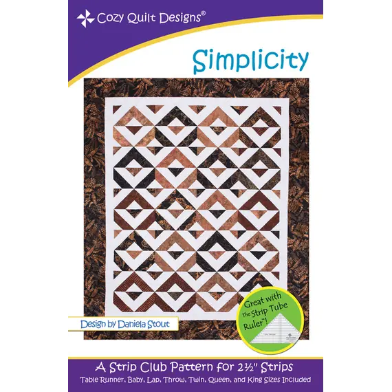 Simplicity Pattern by Cozy Quilt Designs - Image of Pattern Cover