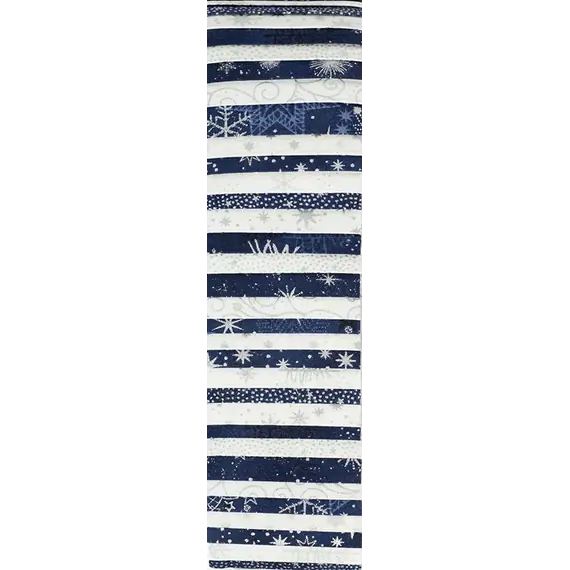 Midnight and White Christmas Silver Highlights Rainbow aka Jelly Roll or Bali Pop