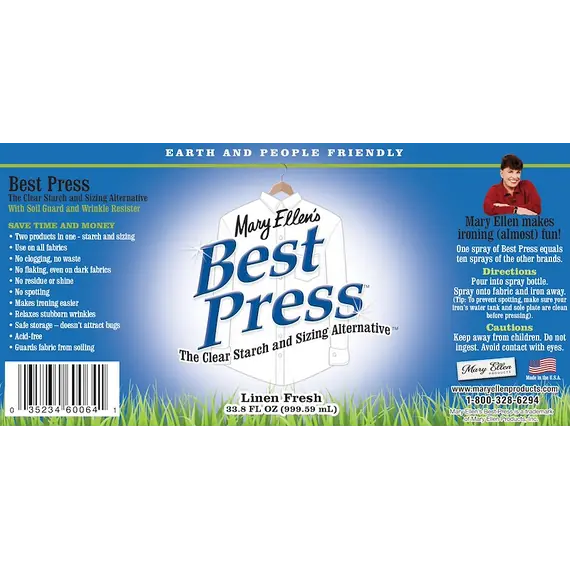 Best Press 1 ltr Refill by Mary Ellen - Linen Fresh