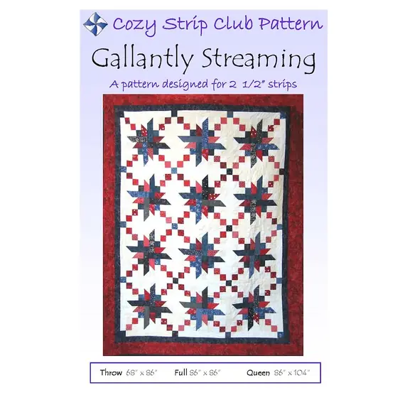 Gallantly Streaming Quilt Pattern by Cozy Quilt Designs
