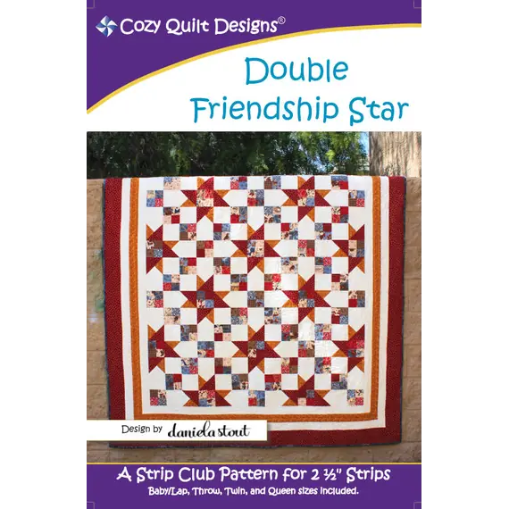 Double Friendship Star Quilt Pattern by Cozy Quilt Designs