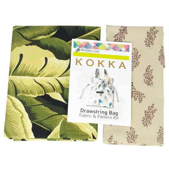 KOKKA Drawstring Bag Pattern & Fabric Kit