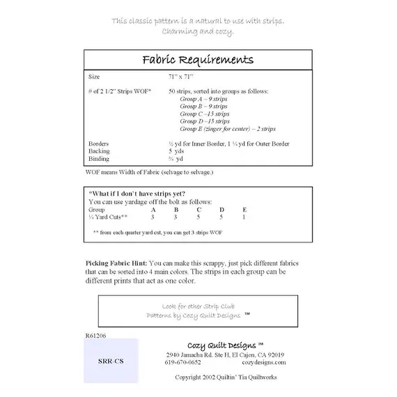 Cozy Steps Pattern by Cozy Quilt Designs