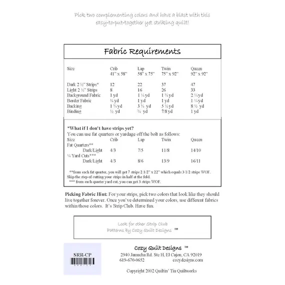 Crossed Path Pattern by Cozy Quilt Designs