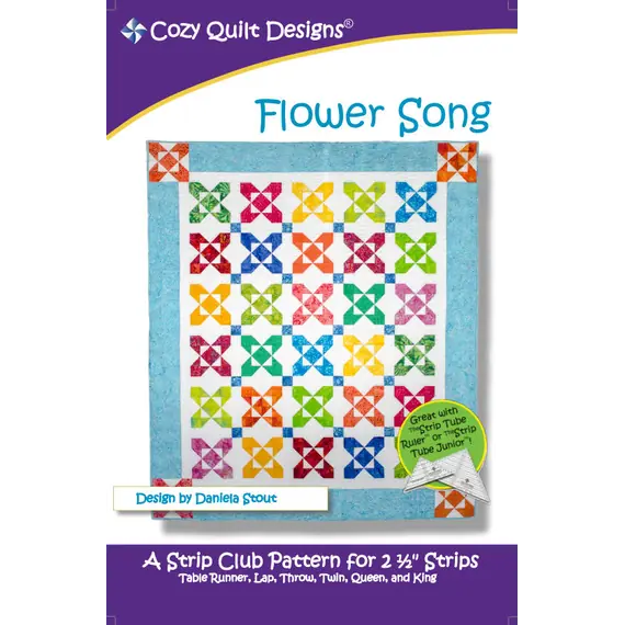 Flower Song Quilt Pattern by Cozy Quilt Designs