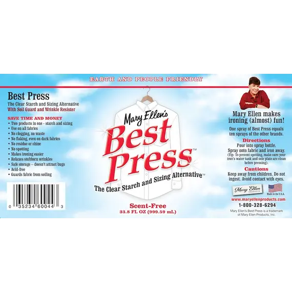 Best Press 1 ltr Refill by Mary Ellen - Scent Free