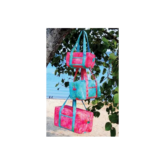 Dufflettes Bag Pattern AT233 by Aunties Two - Image of pattern cover