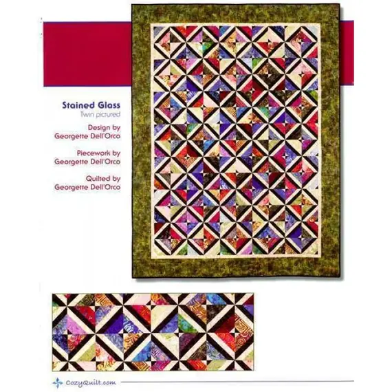 Strip Clubbing Quilt Book by Cozy Quilt Designs - Stained Glass Quilt