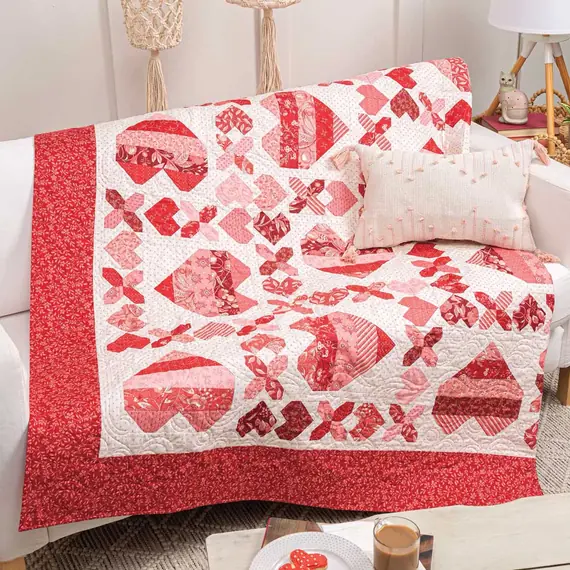 Jelly Roll Quilts for All Seasons by Scott A Flanagan - With Love Quilt Pattern