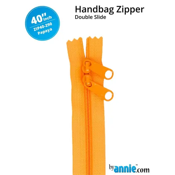 By Annie 40 Inch Handbag Zipper Papaya - See Video