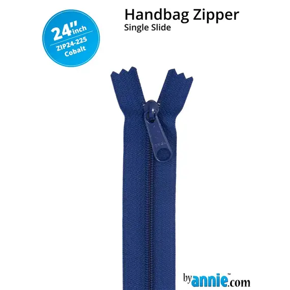 By Annie 24 Inch Handbag Zipper Cobalt - See Video