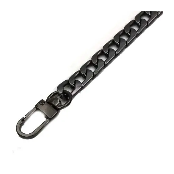 120cm Flat Link Bag Chain Gun Metal