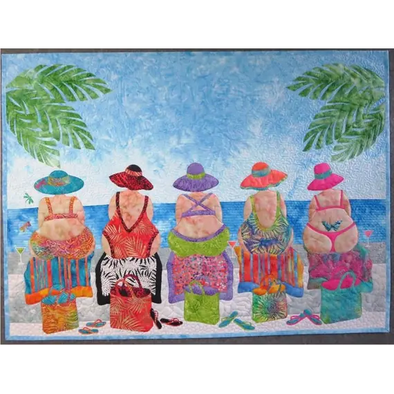 Beach Bums Applique Quilt Pattern by JoAnn Hoffman - Quilt