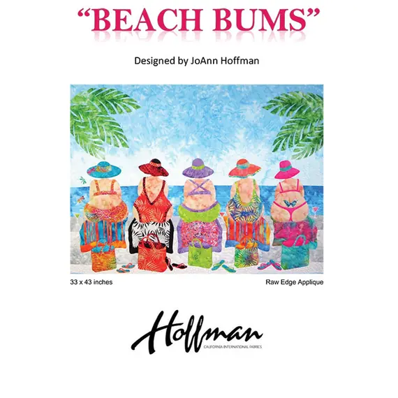 Beach Bums Applique Quilt Pattern by JoAnn Hoffman - Pattern Cover