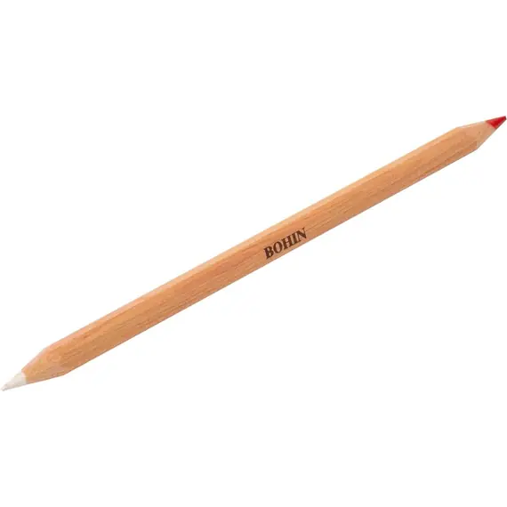 Bohin Red and White Bi Colour Chalk Pencil