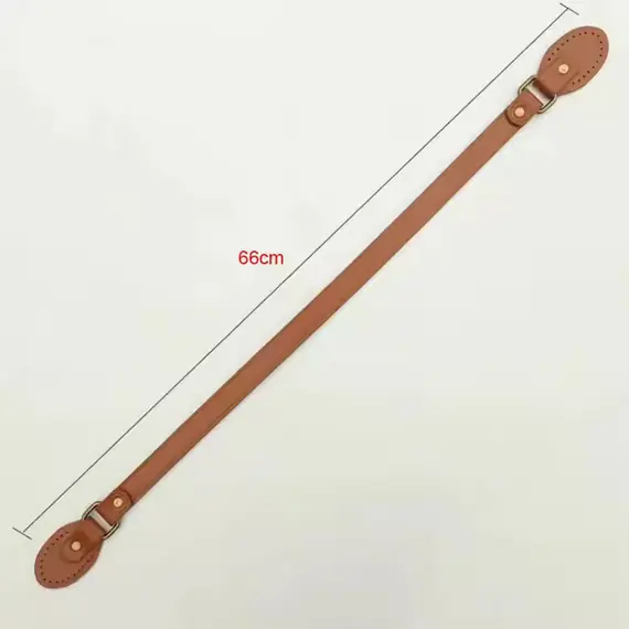 PU Leather Flat Strap 66 cms -  Length Measurement