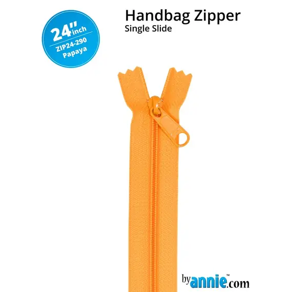 By Annie 24 Inch Handbag Zipper Papaya - See Video