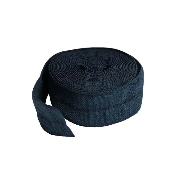 Fold Over Elastic 20mm x 1 Yard Navy By Annie