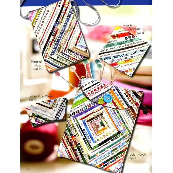 Save the Selvages Pattern Book by Cozy Quilt Designs - Inspiration  4