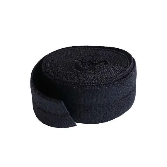 Fold Over Elastic 20mm x 1 Yard Black By Annie