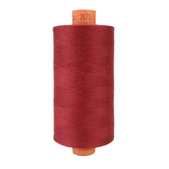 Burgundy Red #2072 Rasant Thread 1000M - Image of reel showing colour number