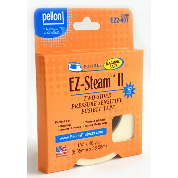 Pellon EZ-Steam II 1/4 Inch Two Sided Adhesive Fusible Tape - SEE VIDEO