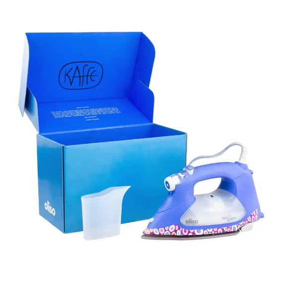 Kaffe Fassett Oliso Pro Plus Smart Iron - TG1600Pro  SEE VIDEO - Image of Iron with gift box