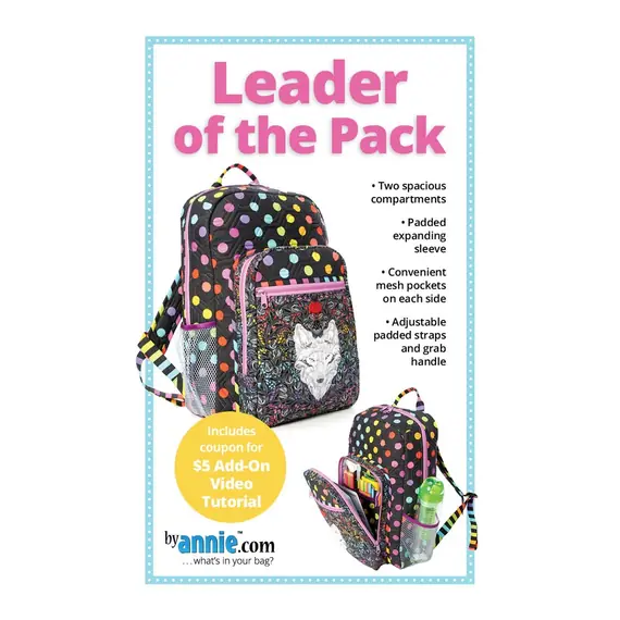 By Annie Leader of the Pack Bag Pattern - Pattern Cover