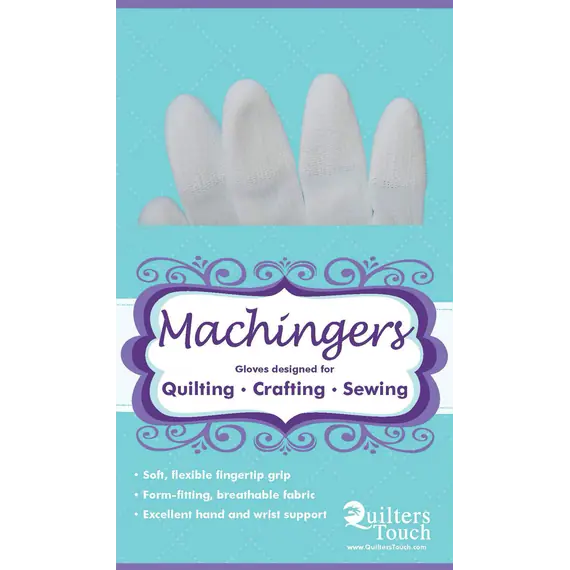 Machingers Quilting Gloves in package