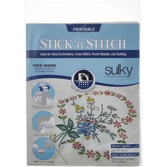 Stick n Stitch Wash Away by Sulky - Image of the Packaging