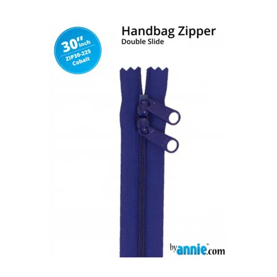 By Annie 30 Inch Handbag Zipper Cobalt - See Video