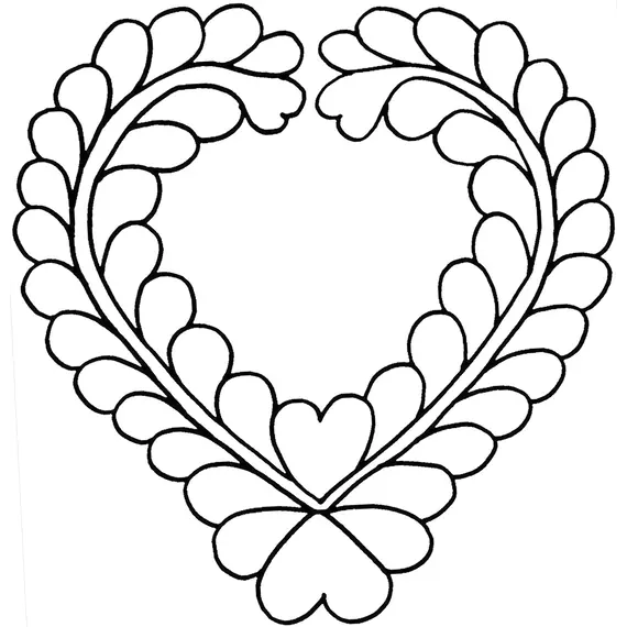 Open Heart Feather #30425