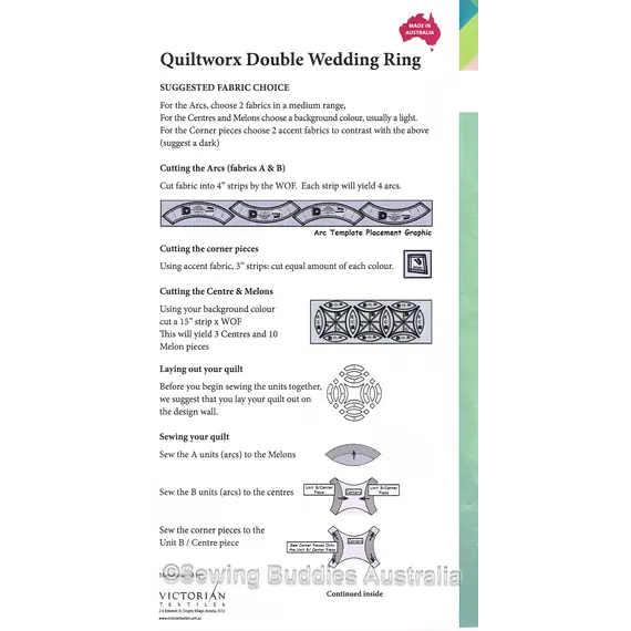 Judy Niemeyer Wedding Ring Patchwork Template