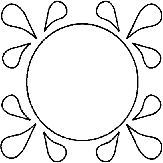 Tear Drop Circle #30333