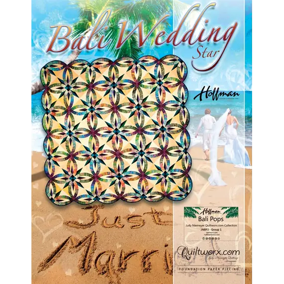 Bali Wedding Star Quilt Pattern by Judy Niemeyer
