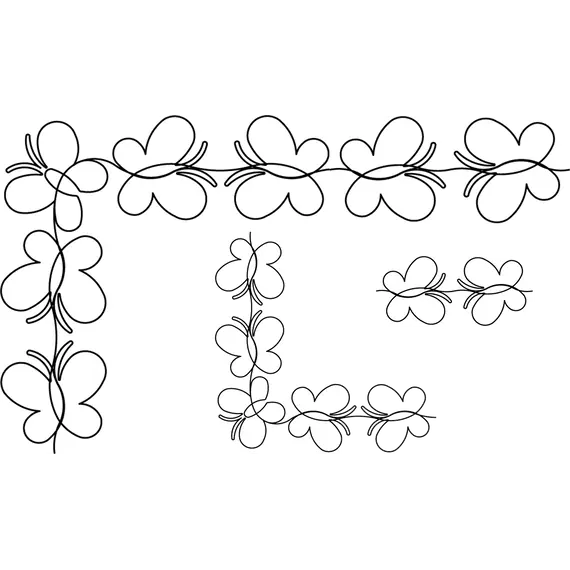 Baby Girls Butterfly Border #60001