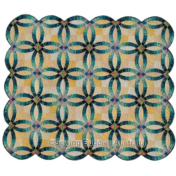 Grandma's Wedding Ring Quilt Pattern by Judy Niemeyer