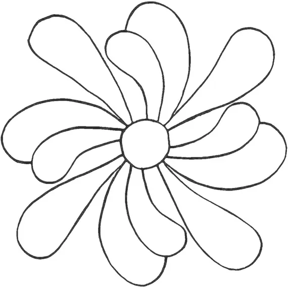 Feather Flower, 1-way petal #30363