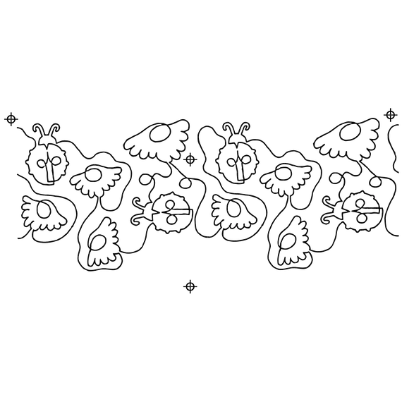 Daisy & Ladybug Meander #40008