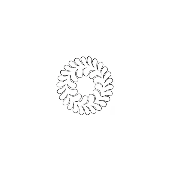 Feather Wreath 5" #30342