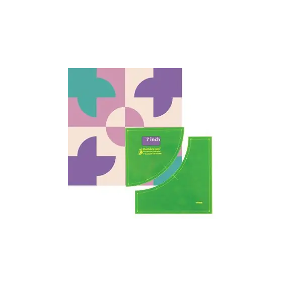 Drunkards Path 7 inch Patchwork Template Set ~ Matilda's Own