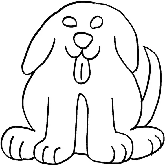 Front Facing Dog, large #30400