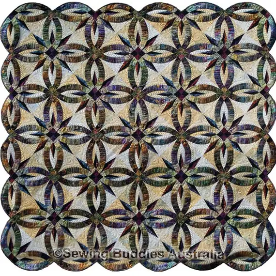 Bali Wedding Star Quilt Pattern by Judy Niemeyer