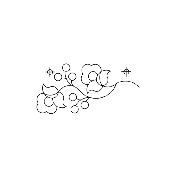 Budding Vine Border #30601