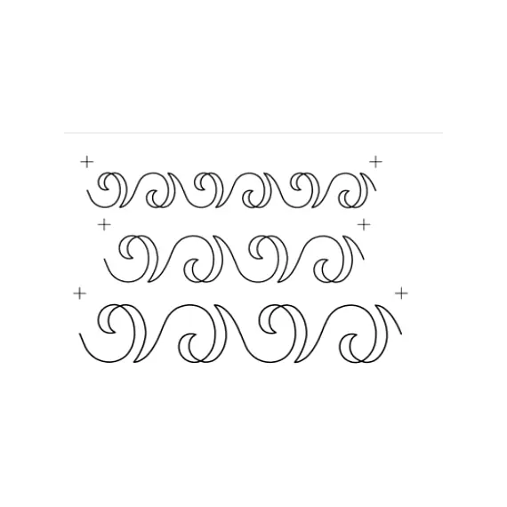 Swirl Border Sashing, 3x #30640
