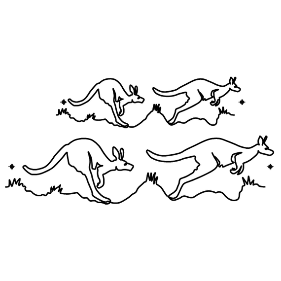 Kangaroos on the run #50006