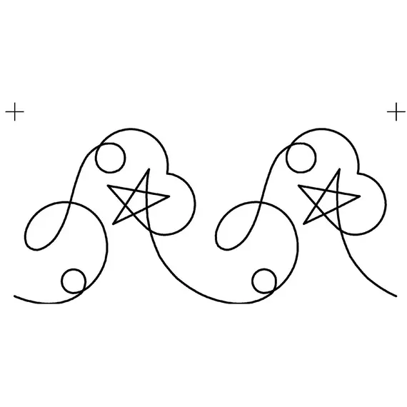 Shooting Star Border #30652