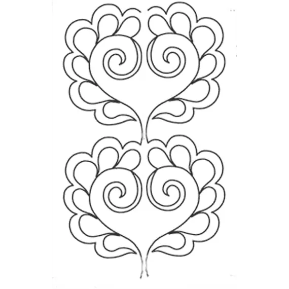 Feather Swirled Border #30612