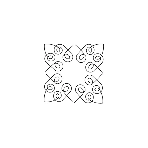 Heart Scroll Border w/corner #30599